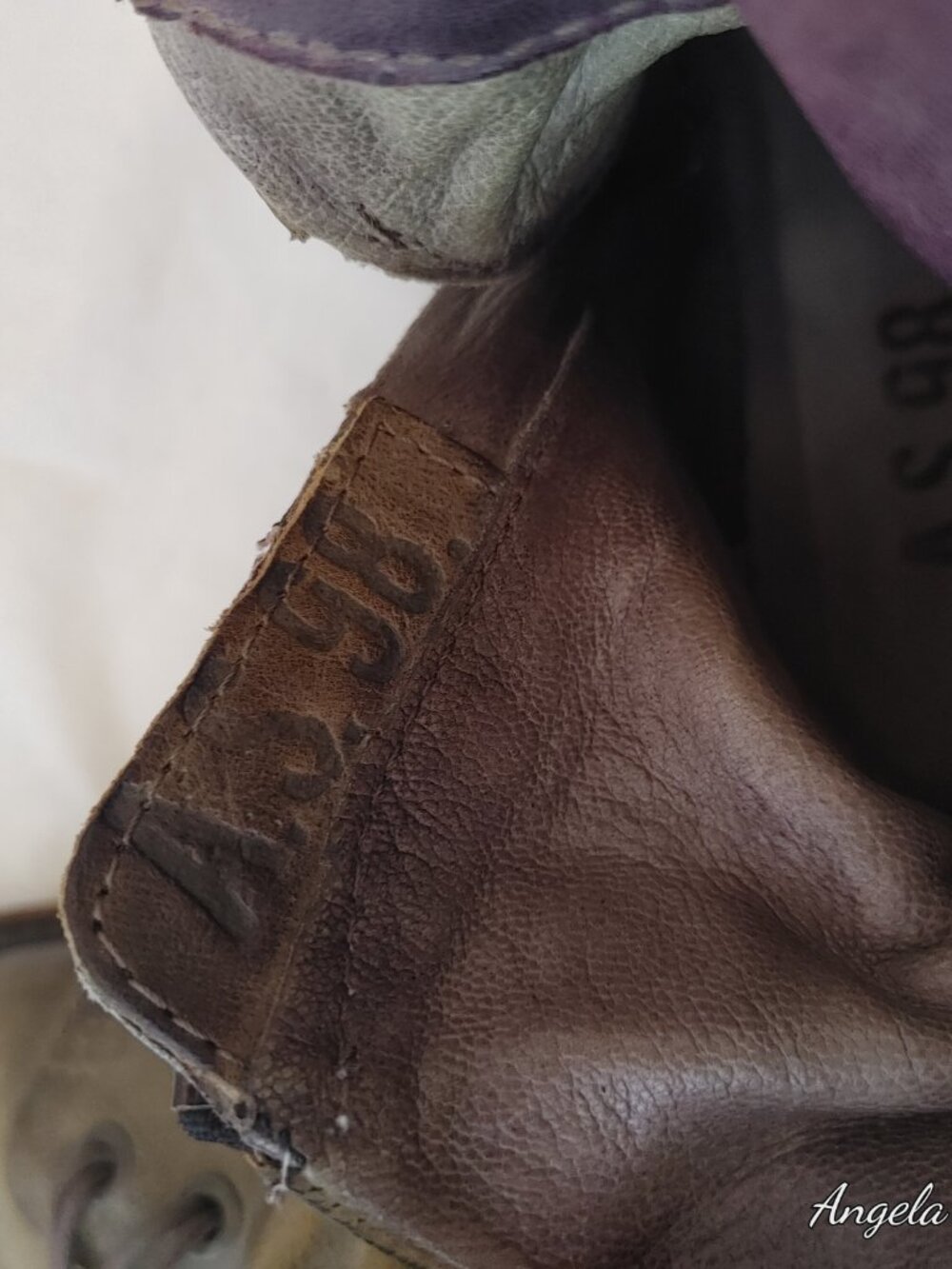 AS98 Airstep Handcrafted Distress Leather Combat Boots Size 8 / 37.5 - Picture 8 of 12